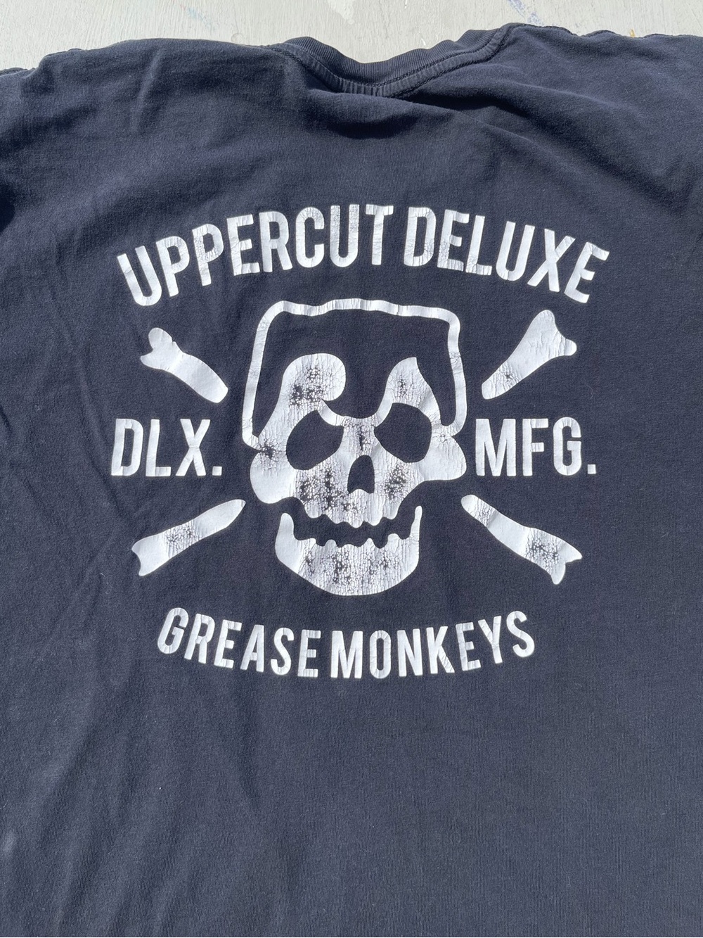 Men's Uppercut Deluxe T-Shirt Black Logo XL Pomade Street Aussie Slick Greaser